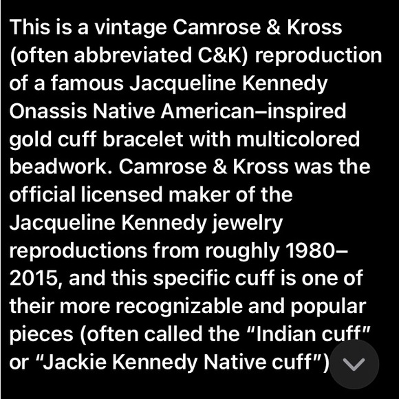 Native American Cuff Bracelet | Camrose and Kross | Vintage | Jewelry - Picture 10 of 10